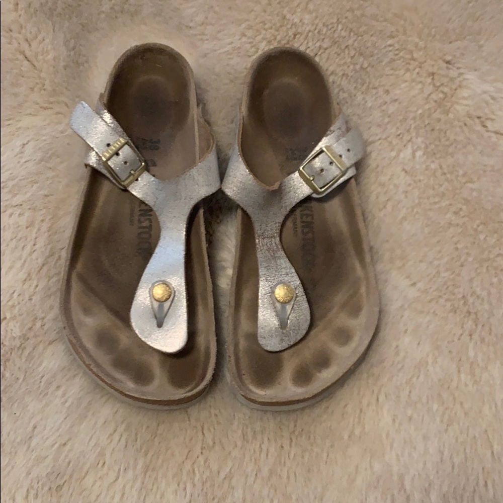 Birkenstock Gizeh Silver/Gold